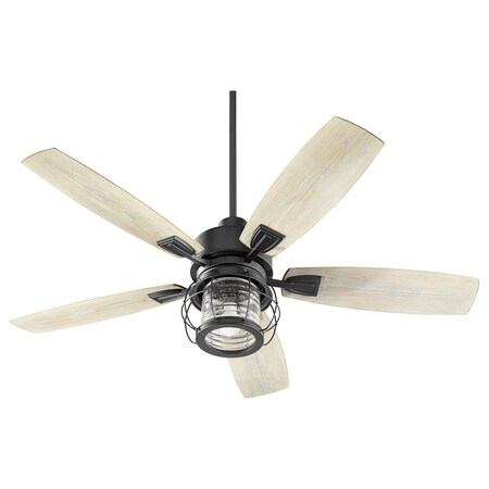 Quorum One Light Noir Patio Fan 13525-69